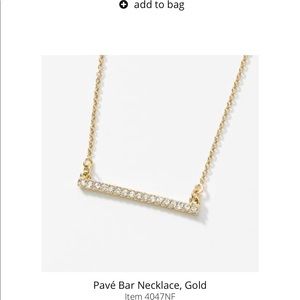 Pave Bar Necklace